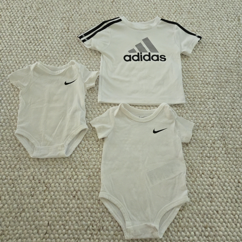 Nike & Adidas Baby Boy Bundle – Sizes 3M, 6M, 12M